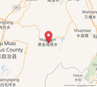 Map of Huangjin Yaozuxiang, Hunan