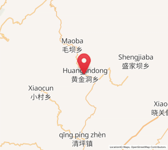 Map of Huangjindong, Hubei