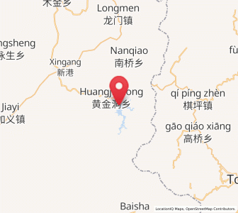 Map of Huangjindong, Hunan