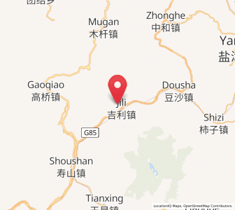 Map of Huangjingba, Yunnan