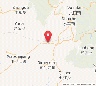 Map of Huangjinjing, Hunan