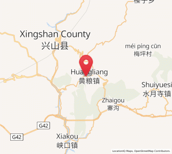 Map of Huangliang, Hubei