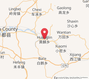 Map of Huanglin, Jiangxi