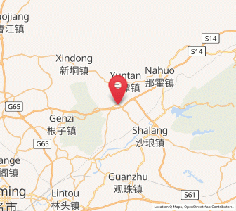 Map of Huangling, Guangdong