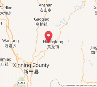 Map of Huanglong, Hunan