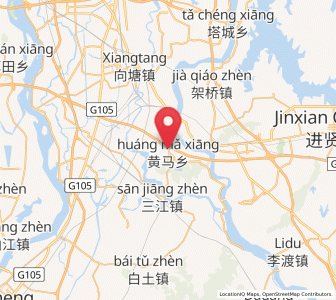 Map of Huangma, Jiangxi