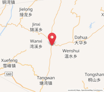 Map of Huangmaoyuan, Hunan