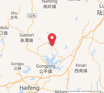 Map of Huangqiang, Guangdong