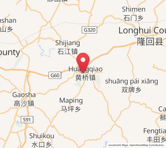 Map of Huangqiao, Hunan