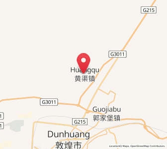 Map of Huangqu, Gansu
