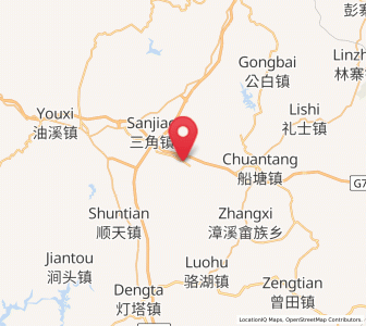 Map of Huangsha, Guangdong