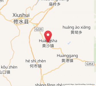 Map of Huangsha, Jiangxi