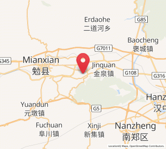 Map of Huangsha, Shaanxi