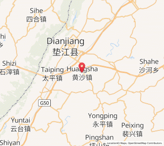 Map of Huangsha, Chongqing