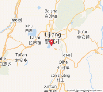 Map of Huangshan, Yunnan