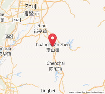 Map of Huangshan, Zhejiang