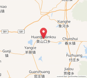 Map of Huangshankou, Henan