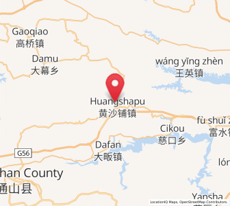 Map of Huangshapu, Hubei