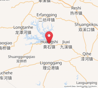 Map of Huangshi, Hunan
