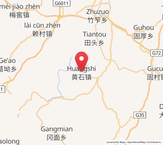 Map of Huangshi, Jiangxi