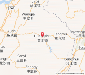 Map of Huangshui, Chongqing