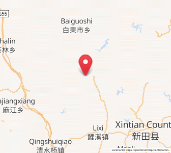 Map of Huangtang, Hunan