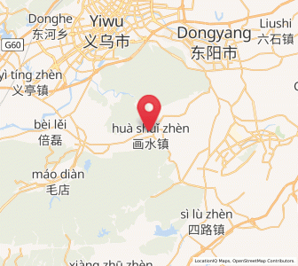 Map of Huangtianfan, Zhejiang