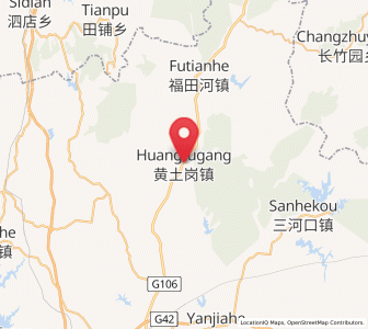 Map of Huangtugang, Hubei