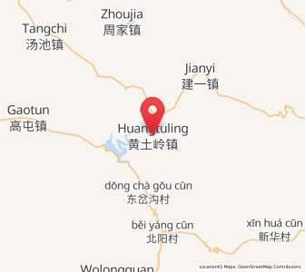 Map of Huangtuling, Liaoning