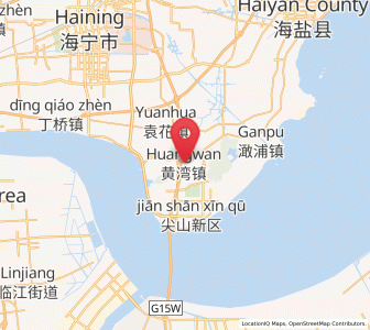 Map of Huangwan, Zhejiang