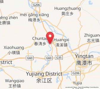 Map of Huangxi, Jiangxi