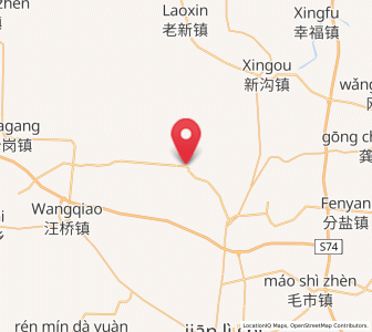 Map of Huangxiekou, Hubei
