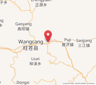 Map of Huangyang, Sichuan