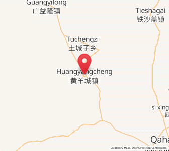 Map of Huangyangcheng, Inner Mongolia