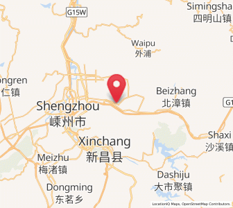 Map of Huangze, Zhejiang