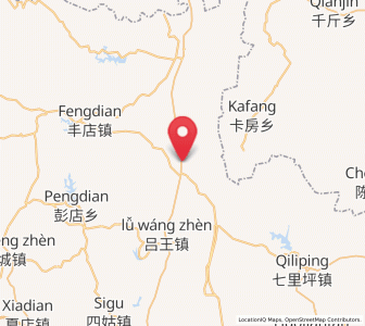 Map of Huangzhan, Hubei