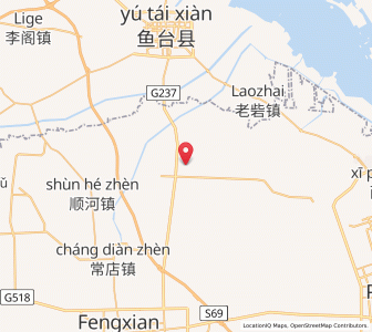 Map of Huankou, Jiangsu