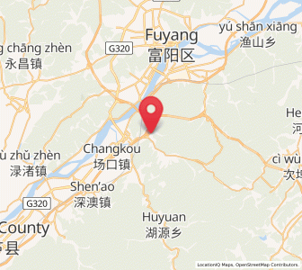 Map of Huanshan, Zhejiang