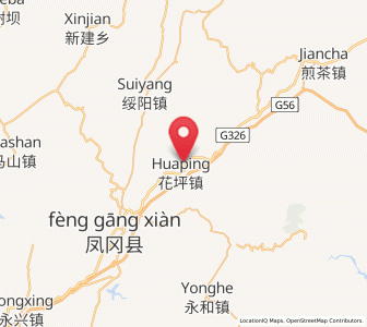 Map of Huaping, Guizhou