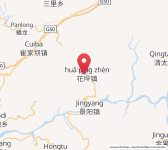 Map of Huaping, Hubei
