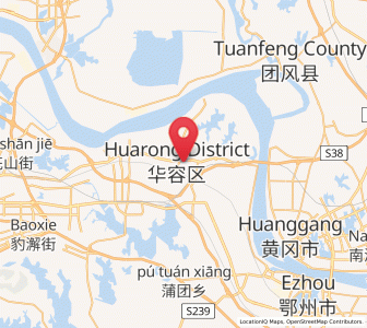 Map of Huarong, Hubei