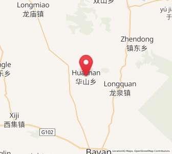 Map of Huashan, Heilongjiang