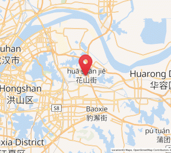 Map of Huashan, Hubei
