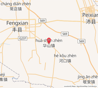 Map of Huashan, Jiangsu