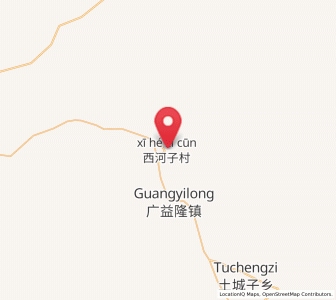 Map of Huashanzi, Inner Mongolia