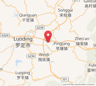 Map of Huashi, Guangdong