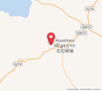 Map of Huashixia, Qinghai