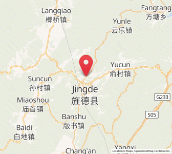Map of Huatan, Anhui