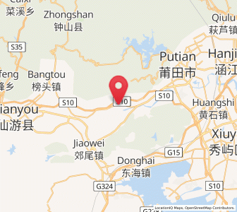 Map of Huating, Fujian