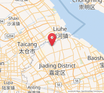 Map of Huating, Shanghai